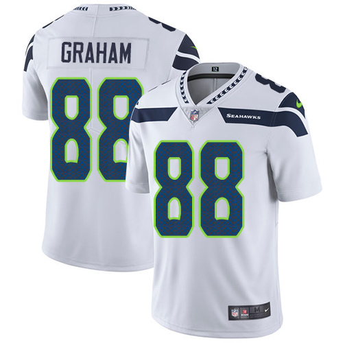 Nike Seahawks #88 Jimmy Graham White Men's Stitched NFL Vapor Untouchable Limited Jersey